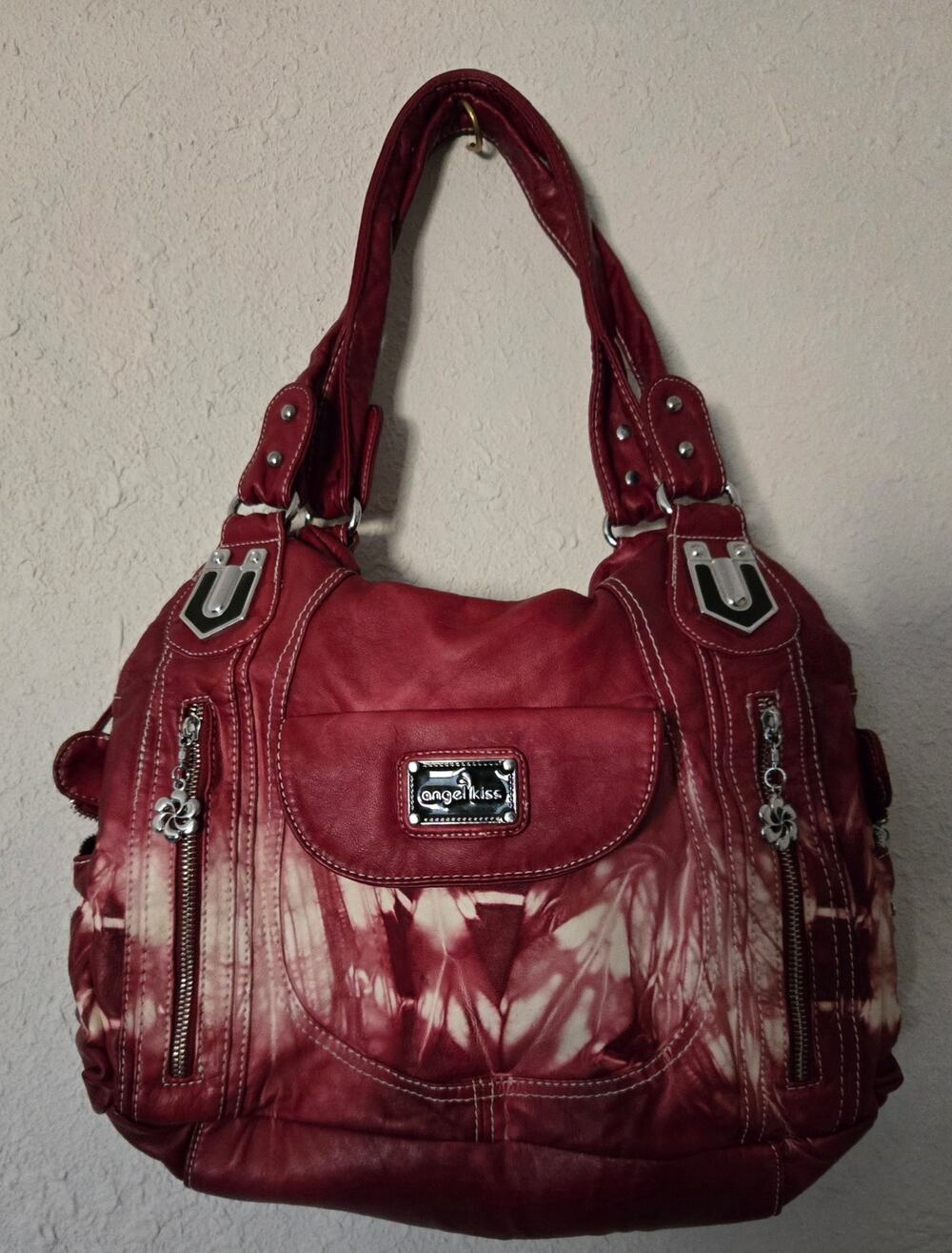 Angel kiss tye die purse